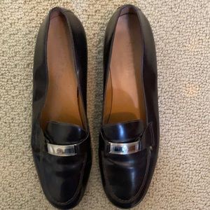 Ralph Lerann brown leather flats.